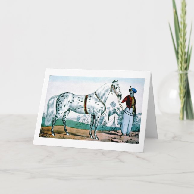 Tarjeta Festiva Alejandro el caballo, EE.UU. 1840 (Anverso)