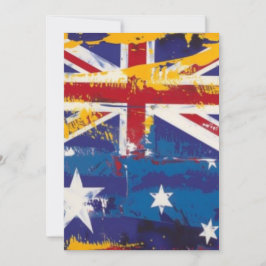 Tarjeta Festiva Alentando a Australia