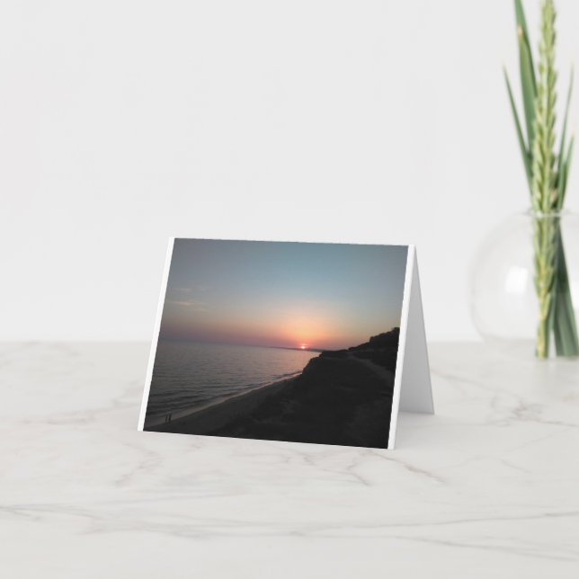 Tarjeta Festiva Algarve, Portugal Sunset (Anverso)