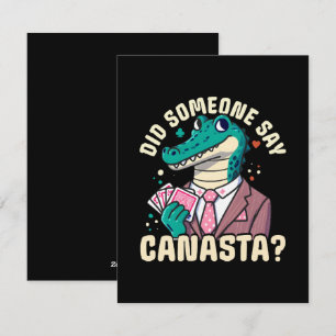 Tarjeta Festiva Alguien dijo Canasta