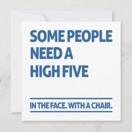 Tarjeta Festiva Algunas personas necesitan cinco