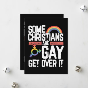 Tarjeta Festiva  Algunos cristianos son gay, supérenlo