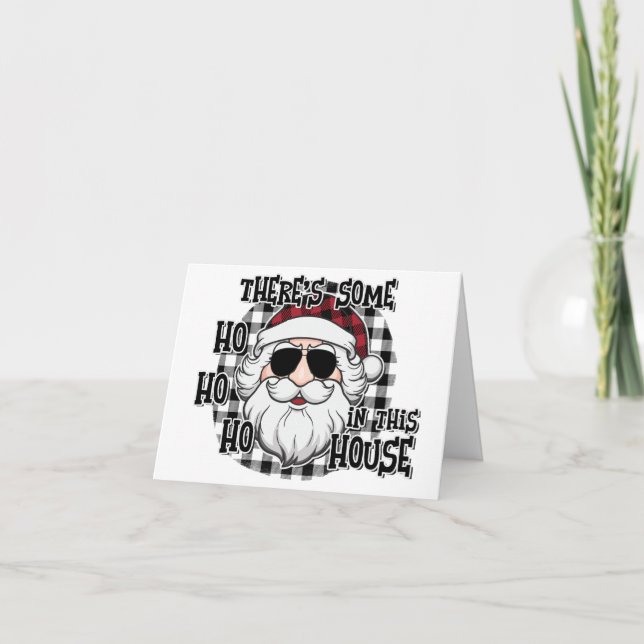 Tarjeta Festiva Algunos hábitos en esta casa | Sublimación de Punn (Anverso)