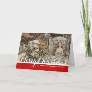 Tarjeta Festiva Alice Birthday Uncumpleaños Rabbit Hatter Fiesta