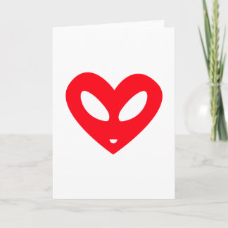 Tarjeta Festiva Alien Heart
