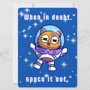 TARJETA FESTIVA ALIEN, UNIVERSO, ROCKETSHIP, PLANETA Y ASTRONAUTAS