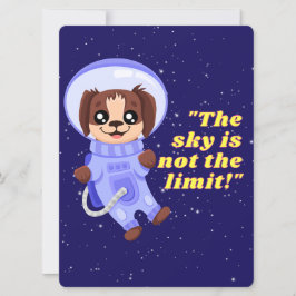 TARJETA FESTIVA ALIENÍGENA, UNIVERSO, COHETE ESPACIAL, PLANETA Y A