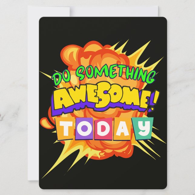 TARJETA FESTIVA ALIENÍGENA, UNIVERSO, COHETE ESPACIAL, PLANETA Y A (Anverso)