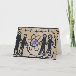 Tarjeta Festiva Alienígenas felices