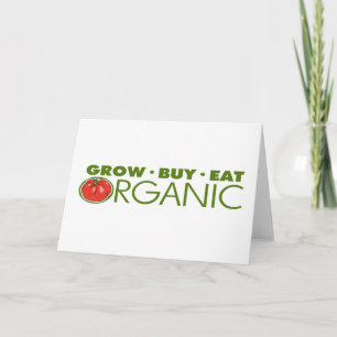 Tarjeta Festiva Alimento biológico