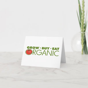 Tarjeta Festiva Alimentos orgánicos