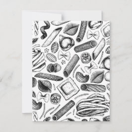 Tarjeta Festiva "Alimentos y platos italianos más populares"