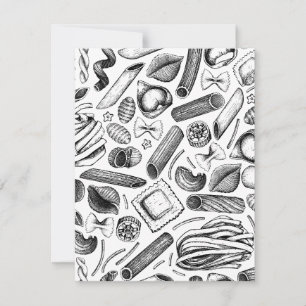 Tarjeta Festiva "Alimentos y platos italianos más populares"