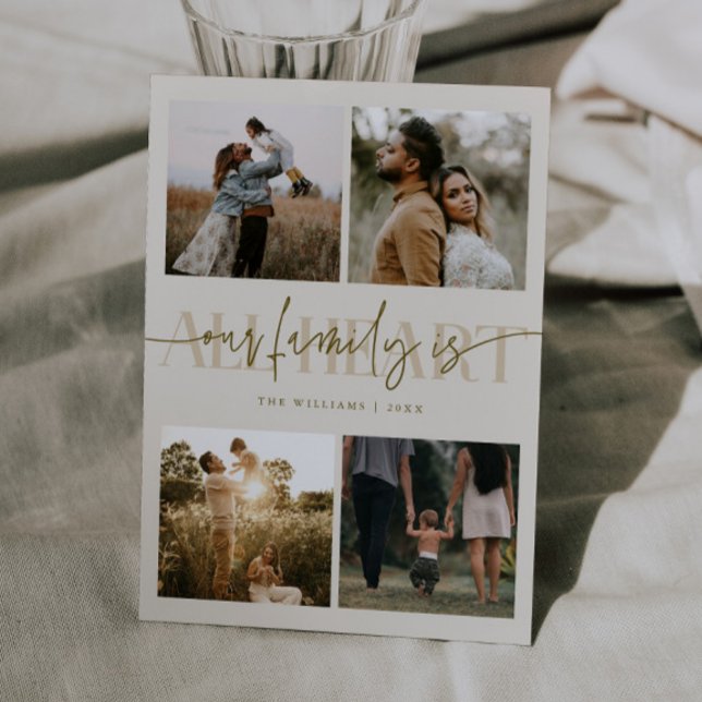 Tarjeta Festiva All Heart Cream Multi Photo Valentines Day  (Subido por el creador)