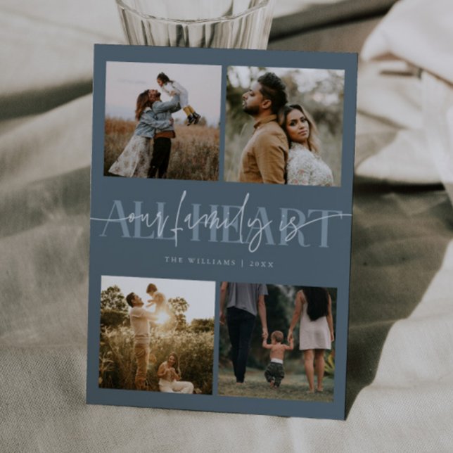 Tarjeta Festiva All Heart Slate Blue Photo Valentines Day  (Subido por el creador)