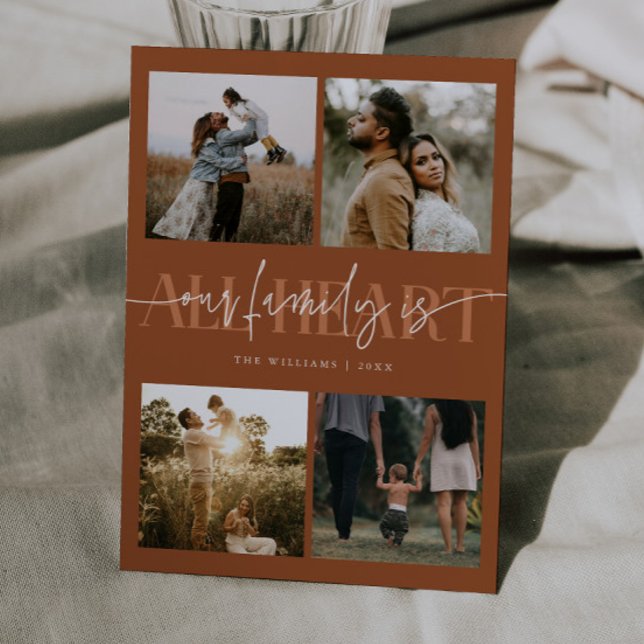 Tarjeta Festiva All Heart Terracotta Photo Valentines Day  (Subido por el creador)