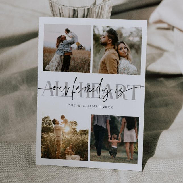 Tarjeta Festiva All Heart White Multi Photo Valentines Day  (Subido por el creador)