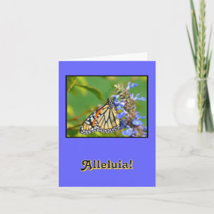 TARJETA FESTIVA "ALLELUIA QUE SE HA LEVANTADO" FELIZ FÁCIL DE ORIE
