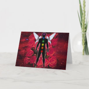 Tarjeta Festiva Alma color de rosa para el día de San Valentín
