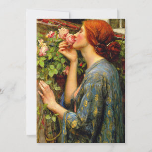 Tarjeta Festiva Alma de la Rosa John William Waterhouse