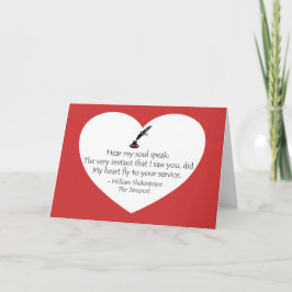 Tarjeta Festiva Alma de Shakespeare