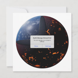 Tarjeta Festiva Almacenamiento terrestre casi completo