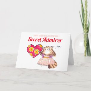 Tarjeta Festiva Almirante secreto valentina
