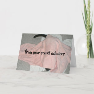 Tarjeta Festiva Almirante secreto Valentine del gato