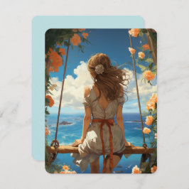 Tarjeta Festiva Aloha de Paradise Hawaii