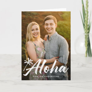 Tarjeta Festiva Aloha Palm Tree 2 Photo