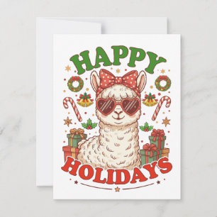 Tarjeta Festiva Alpaca