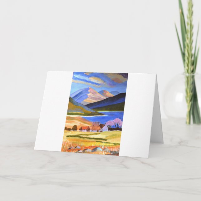 Tarjeta Festiva Altiplano escocés 2 (Anverso)