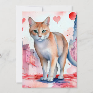 Tarjeta Festiva Ama a un gato 