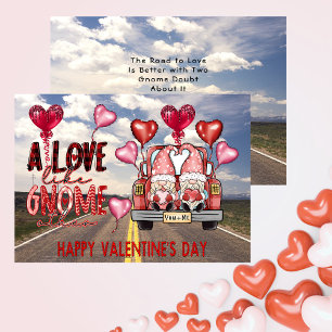 Tarjeta Festiva Ama Como Gnomo Otro Feliz Día de San Valentín