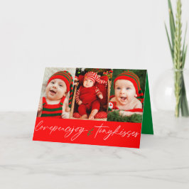 Tarjeta Festiva Ama la paz, alegría, pequeños besos, primeros Navi