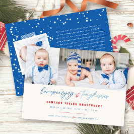 Tarjeta Festiva Ama la paz, alegría, pequeños besos, primeros Navi