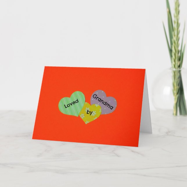 Tarjeta Festiva Amado por la abuela (Anverso)