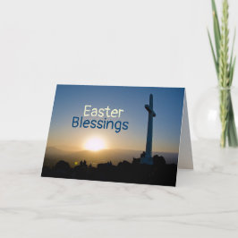 Tarjeta Festiva Amanecer de Pascua, Juan 11:25 Soy la Resurrección