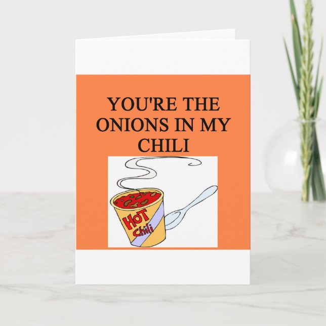 Tarjeta Festiva Amantes de CHILI (Anverso)