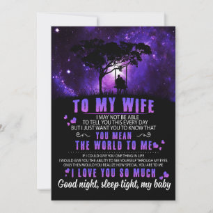 Tarjeta Festiva Amantes de esposas   A mi esposa te amo tanto