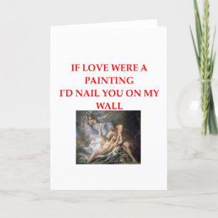 Tarjeta Festiva amantes del arte