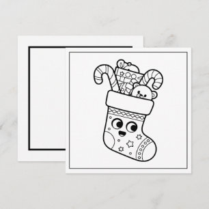 Tarjeta Festiva Amantes del colorido festivo Navidades