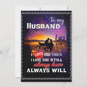Tarjeta Festiva Amantes del Esposo A Mi Esposo Te Amé