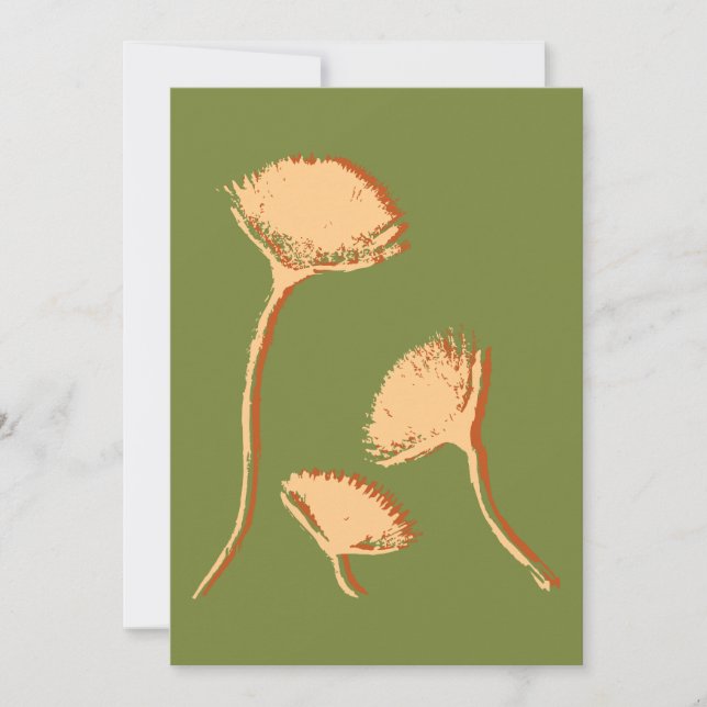 Tarjeta Festiva Amapola Pop (Anverso)