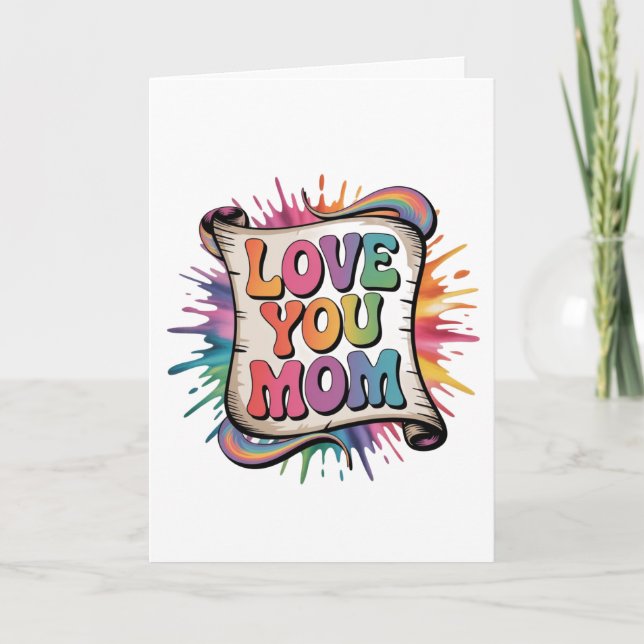 TARJETA FESTIVA AMAR A MAMÁ (Anverso)