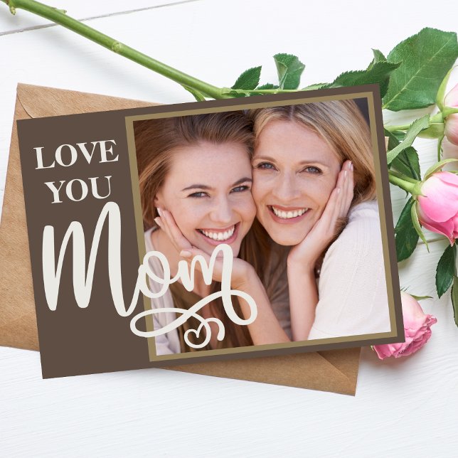 Tarjeta Festiva Amar a tu mamá Personalizado foto y texto (Subido por el creador)