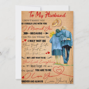 Tarjeta Festiva Amar Esposo   Carta a mi esposo te amo