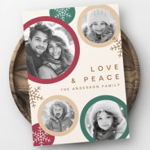 Amar la paz copos de nieve navidades festividades