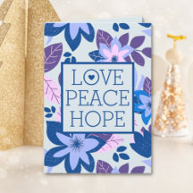 Amar la Paz Esperanza Modernos Navidades Botánicos