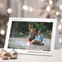 Amar la Paz | Foto de Año Nuevo Feliz Minimalista